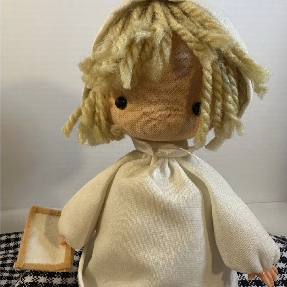 Vintage Schmidt Music Box nurse dollplays Spoonful of sugar 8”